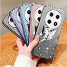For Huawei Enjoy 70 Pro Plated Gradient Glitter Butterfly Holder TPU Phone Case(Sierra Blue) - 2