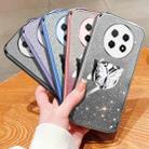 For Huawei Enjoy 60X Plated Gradient Glitter Butterfly Holder TPU Phone Case(Sierra Blue) - 2