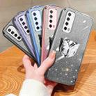 For Huawei Enjoy 20 SE 4G Plated Gradient Glitter Butterfly Holder TPU Phone Case(Sierra Blue) - 2