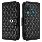 For Huawei Enjoy 9s / P Smart+ 2019 Rhombic Texture Flip Leather Phone Case with Lanyard(Black) - 2