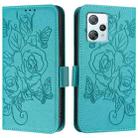 For Blackview A53 Embossed Rose RFID Anti-theft Leather Phone Case(Light Blue) - 2