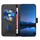 For Samsung Galaxy M62 / F62 YX0070 Carbon Fiber Buckle Leather Phone Case with Lanyard(Black) - 3