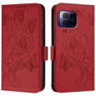 For T-Mobile Revvl 7 Pro 5G Embossed Rose RFID Anti-theft Leather Phone Case(Red) - 2