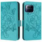 For T-Mobile Revvl 7 Pro 5G Embossed Rose RFID Anti-theft Leather Phone Case(Light Blue) - 2