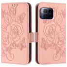 For T-Mobile Revvl 7 Pro 5G Embossed Rose RFID Anti-theft Leather Phone Case(Pink) - 2