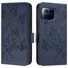 For T-Mobile Revvl 7 Pro 5G Embossed Rose RFID Anti-theft Leather Phone Case(Dark Blue) - 2