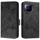 For T-Mobile Revvl 7 Pro 5G Embossed Rose RFID Anti-theft Leather Phone Case(Black) - 2