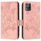 For T-Mobile REVVL 6 Pro / 6x Pro 5G Embossed Rose RFID Anti-theft Leather Phone Case(Pink) - 3