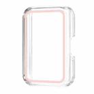 For Samsung Galaxy Watch Fit3 Luminous Hollow PC Watch Protective Case(Pink) - 1