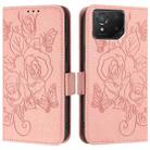 For Asus ROG Phone 8 / 8 Pro Embossed Rose RFID Anti-theft Leather Phone Case(Pink) - 2