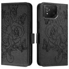 For Asus ROG Phone 8 / 8 Pro Embossed Rose RFID Anti-theft Leather Phone Case(Black) - 2