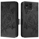 For Asus Zenfone 11 Ultra Embossed Rose RFID Anti-theft Leather Phone Case(Black) - 2