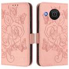 For Nokia X20 / X10 Embossed Rose RFID Anti-theft Leather Phone Case(Pink) - 2