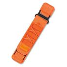 22mm Flat Rope Style Hook And Loop Fastener Nylon Watch Band(Orange) - 1