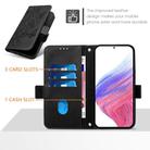 For ZTE nubia Z60 Ultra Embossed Rose RFID Anti-theft Leather Phone Case(Black) - 3