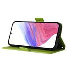 For ZTE nubia S 5G A403ZT Embossed Rose RFID Anti-theft Leather Phone Case(Green) - 3