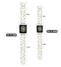 For Apple Watch SE 2023 40mm Butterfly Buckle Easter Printed Silicone Watch Band(Gourd White) - 3