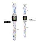 For Apple Watch Ultra 49mm Butterfly Buckle Easter Printed Silicone Watch Band(Bunny Blue) - 3