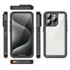 For iPhone 15 Pro RedPepper Shockproof IP68 Waterproof PC + TPU Protective Case(Black) - 2