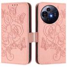 For TCL 50 Pro NxtPaper Embossed Rose RFID Anti-theft Leather Phone Case(Pink) - 2