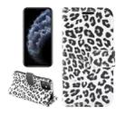 For iPhone 12 mini Leopard Print Pattern Horizontal Flip Leather Case with Card Slot and Holder(White) - 1