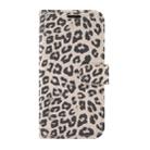 For iPhone 12 / 12 Pro Leopard Print Pattern Horizontal Flip Leather Case with Card Slot and Holder(Gray) - 2