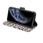 For iPhone 12 / 12 Pro Leopard Print Pattern Horizontal Flip Leather Case with Card Slot and Holder(Gray) - 6