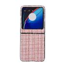 For Motorola Razr 50 Fabric Folding PC Phone Case(Pink) - 1