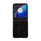 For Motorola Razr 50 Fabric Folding PC Phone Case(Black) - 1