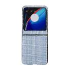 For Motorola Razr 50 Fabric Folding PC Phone Case(Blue) - 1