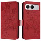 For OnePlus Nord 4 5G Embossed Rose RFID Anti-theft Leather Phone Case(Red) - 3