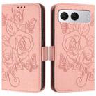 For OnePlus Nord 4 5G Embossed Rose RFID Anti-theft Leather Phone Case(Pink) - 3