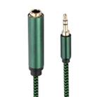 3.5mm Male to 6.35mm Female  Audio Adapter Cable, Length:0.5m(Green) - 3