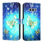 For Samsung Galaxy S10e 3D Painting Horizontal Flip Leather Phone Case(Golden Butterfly) - 2