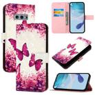 For Samsung Galaxy S10e 3D Painting Horizontal Flip Leather Phone Case(Rose Butterfly) - 1
