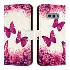 For Samsung Galaxy S10e 3D Painting Horizontal Flip Leather Phone Case(Rose Butterfly) - 2