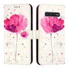 For Samsung Galaxy S10+ 3D Painting Horizontal Flip Leather Phone Case(Flower) - 2