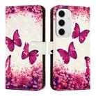 For Samsung Galaxy S24 FE 5G 3D Painting Horizontal Flip Leather Phone Case(Rose Butterfly) - 2