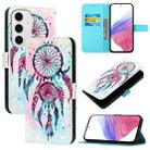 For Samsung Galaxy S24 FE 5G 3D Painting Horizontal Flip Leather Phone Case(Color Drop Wind Chimes) - 1