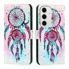 For Samsung Galaxy S24 FE 5G 3D Painting Horizontal Flip Leather Phone Case(Color Drop Wind Chimes) - 2