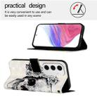 For Samsung Galaxy S24 FE 5G 3D Painting Horizontal Flip Leather Phone Case(Skull) - 3