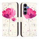For Samsung Galaxy S25 5G 3D Painting Horizontal Flip Leather Phone Case(Flower) - 2