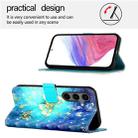 For Samsung Galaxy S25+ 5G 3D Painting Horizontal Flip Leather Phone Case(Golden Butterfly) - 3