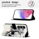 For Samsung Galaxy S25+ 5G 3D Painting Horizontal Flip Leather Phone Case(Skull) - 3