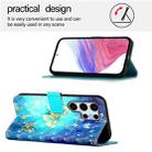 For Samsung Galaxy S25 Ultra 5G 3D Painting Horizontal Flip Leather Phone Case(Golden Butterfly) - 3