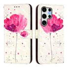 For Samsung Galaxy S25 Ultra 5G 3D Painting Horizontal Flip Leather Phone Case(Flower) - 2