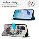 For Samsung Galaxy M32 4G Global / M22 3D Painting Horizontal Flip Leather Phone Case(Grey Owl) - 3