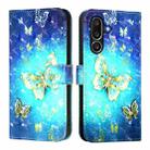 For Samsung Galaxy M56 5G 3D Painting Horizontal Flip Leather Phone Case(Golden Butterfly) - 2