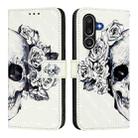 For Samsung Galaxy M56 5G 3D Painting Horizontal Flip Leather Phone Case(Skull) - 2