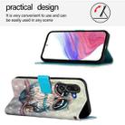 For Samsung Galaxy M56 5G 3D Painting Horizontal Flip Leather Phone Case(Grey Owl) - 3